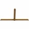 Ekena Millwork Eugene Rough Sawn Timber Gable Bracket, Western Red Cedar, 108"W x 58"H x 2"D x 6"F, 13/12 Pitch GBW108X58X0206EUG00RWR - alternate 5